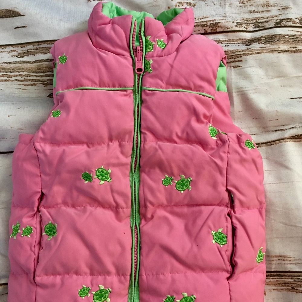 Lilly Pulitzer vintage reversible puffer vest y2k